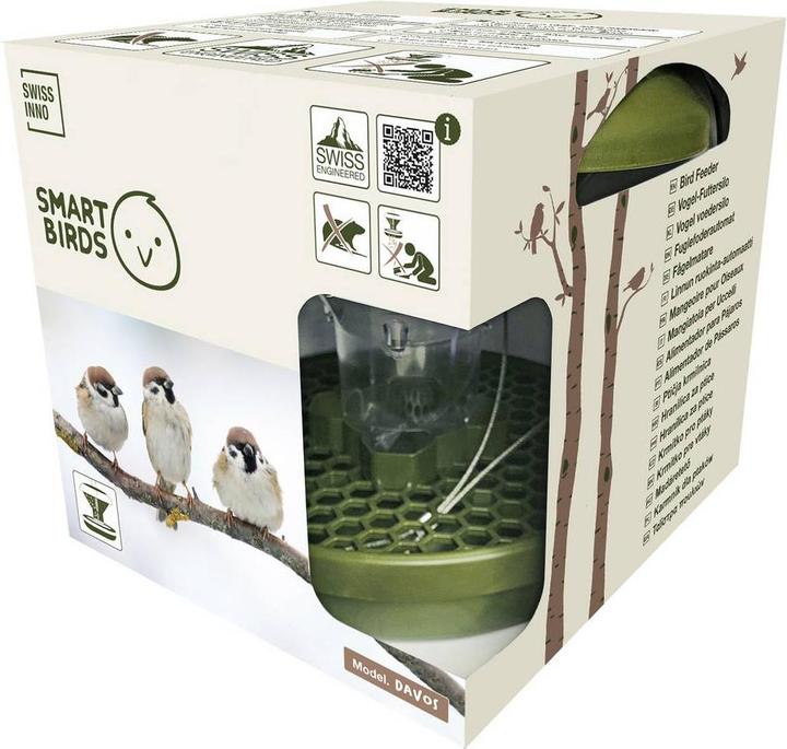 Productafbeelding Swissinno Vogel-Futtersilo "Davos" SMART BIRDS. Grün