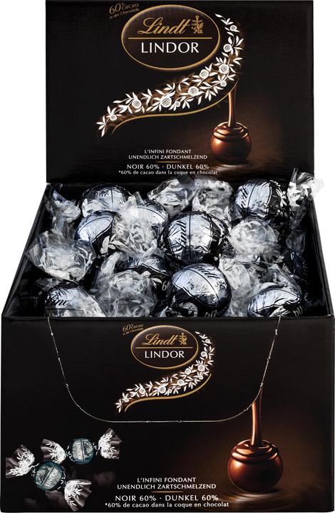 Image du produit Lindt Lindor Dunkel 60% Cacao Présentoir de comptoir (750 g)