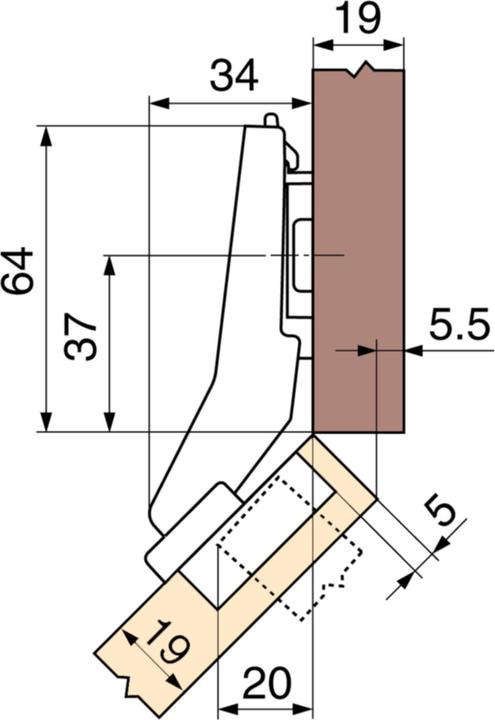 Actual product image Blum Clip Top Blumotion