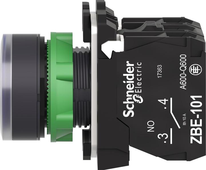 Actual product image Schneider Electric Ill Pushbutton round Blue 1NO/1NC 220V