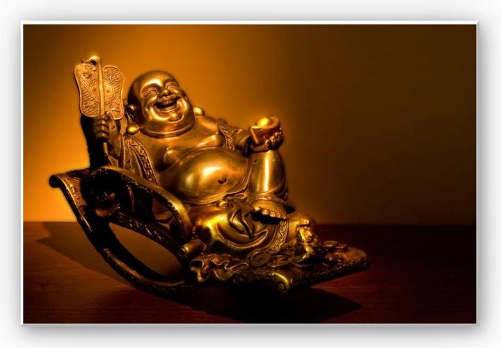 Immagine prodotto Trenddeko Felice Buddha (100 x 70 cm)