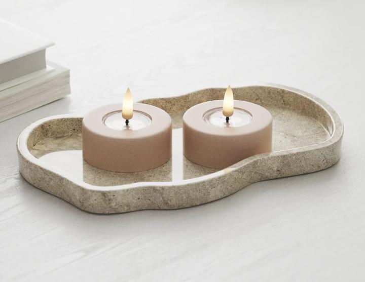 Image du produit Deluxe Homeart Bougies à réchaud LED New Rose Jumbo - 2 pièces (2 x)