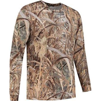 Thumbnail - Stealth Gear, Herren, Shirt, T-Shirt Langarm Camo Schilf Print Grösse XXL, Mehrfarbig, (XXL)