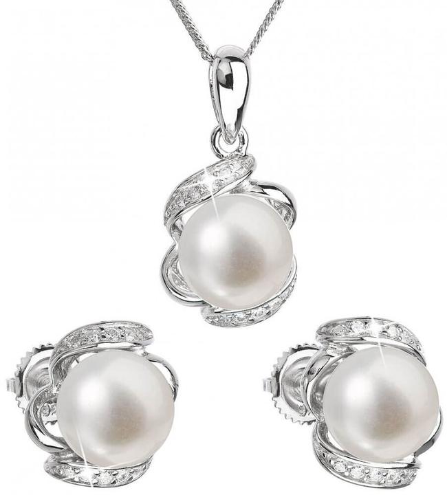 Immagine prodotto Evolution Group - Luxury silver set with genuine pearls Pavon 29017.1 (L) (Argento, Perle)