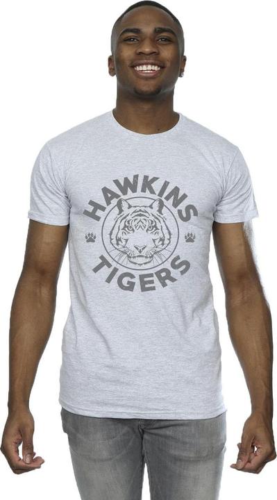 Produktbild Netflix Stranger Things Hawkins Grey Tiger TShirt (M)