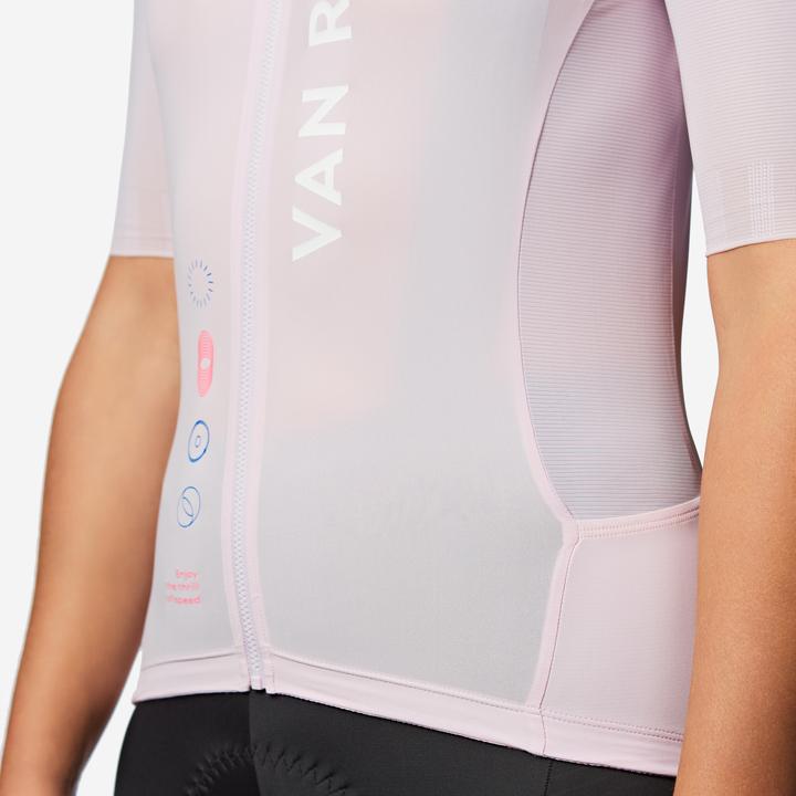 Produktbild Van rysel Unisex Road Cycling Short-Sleeved Jersey Racer 2 - Lilac (XL)