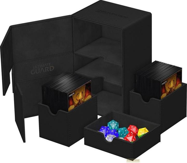 Immagine prodotto Ultimate Guard Twin Flip'n'Tray 160+ XenoSkin Monocolor Noir