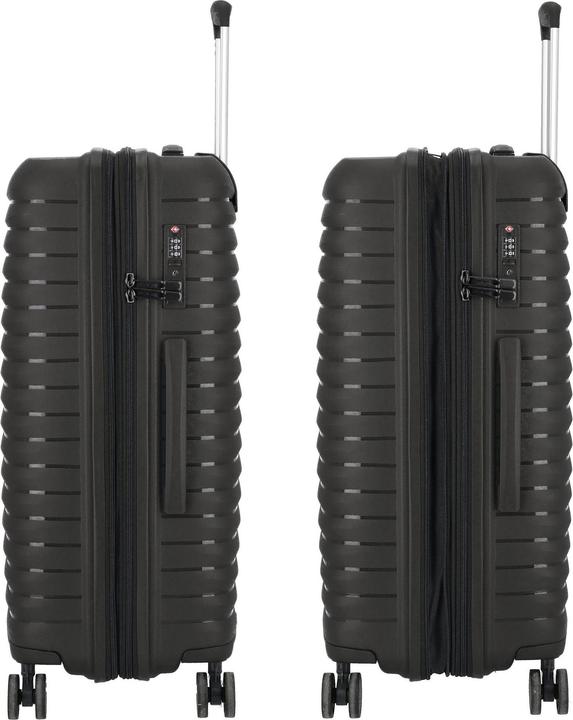 Produktbild D&N Travel Line 4500 4 Rollen Kofferset 3-teilig mit Dehnfalte (205 l)