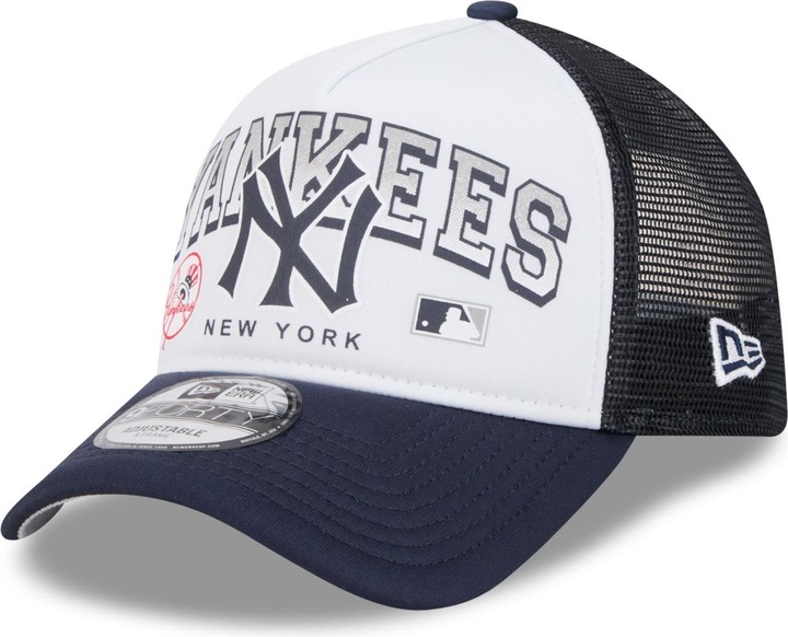 Actual product image New Era A-Frame Mesh Trucker Cap - RETRO New York Yankees
