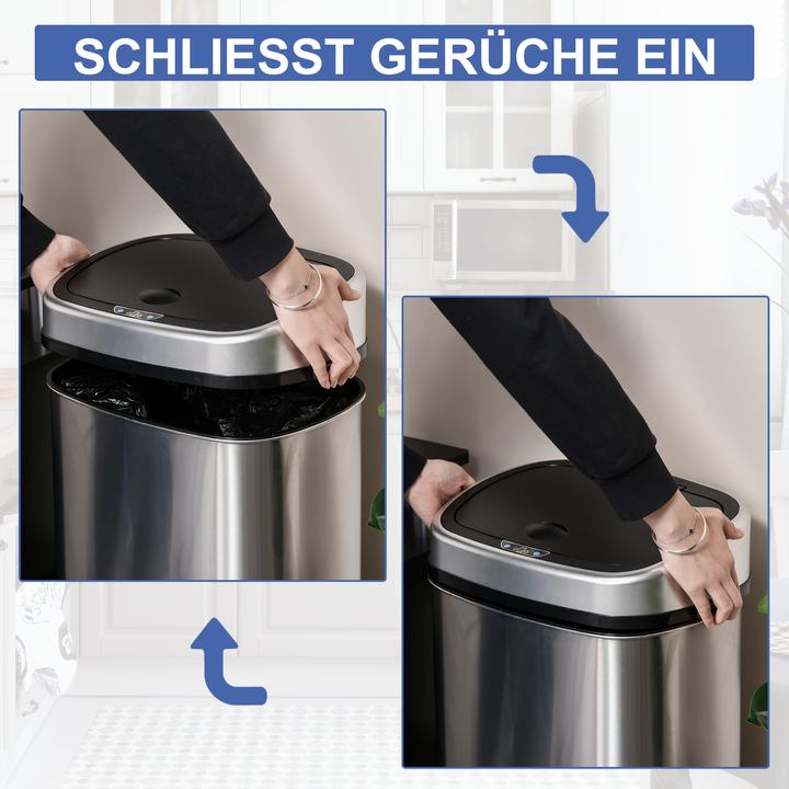 Produktbild Homcom Abfalleimer mit Infrarotsensor (58 l)