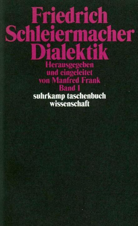 Produktbild Dialektik (Deutsch, Friedrich Schleiermacher, 2001)