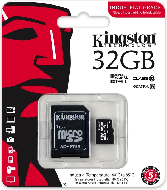 Produktbild Kingston micro SDHC Industrial (32 GB, microSDHC, U1, UHS-I)