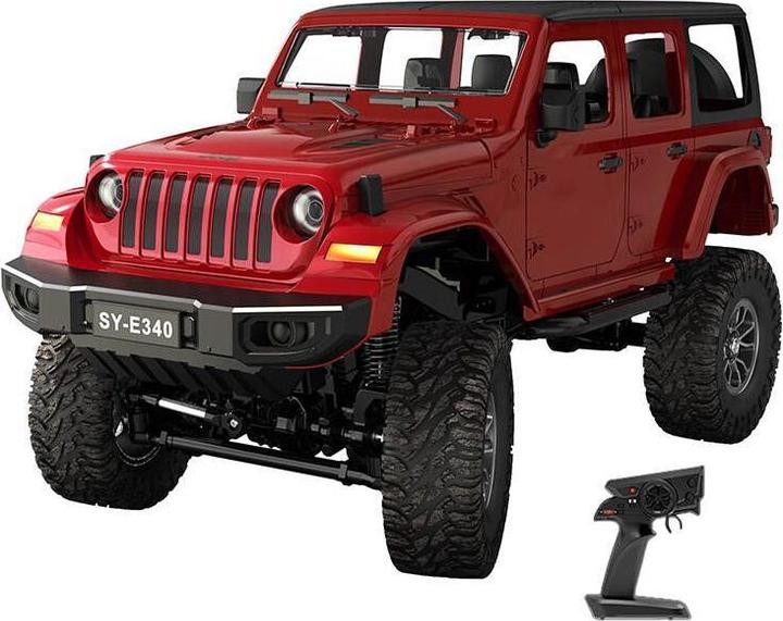 Immagine prodotto Double Auto telecomandata 1:14 (rossa) Jeep Crawler Pro E340-003 (RTR pronto all'uso)