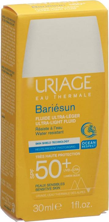 Productafbeelding Uriage Bariésun Fluide ultra SPF50 22 (Zonnecrème gezicht, SPF 50, 30 ml, 50 g)