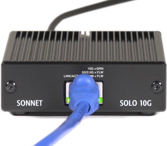 Actual product image Sonnet Solo 10G TB3 to 10GB Base-T (Thunderbolt 3, RJ45 (1x))