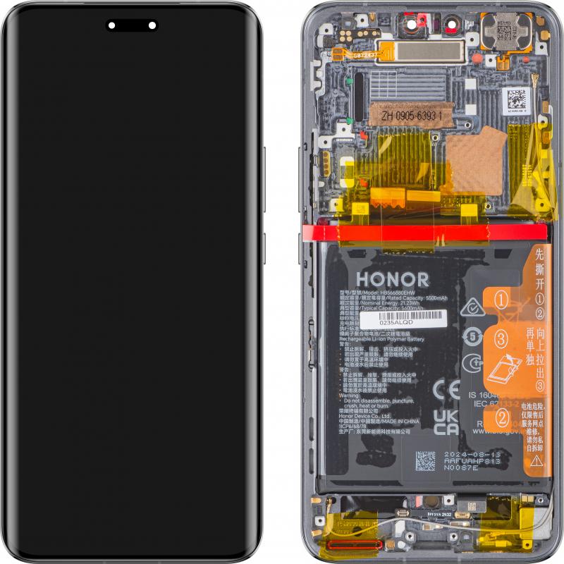Honor Display Unit für Magic6 Pro, mit Akku, Schwarz, Pezzi di ricambio per dispositivi mobili
