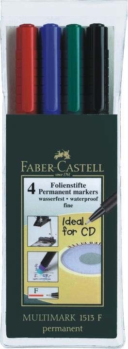 Actual product image Faber-Castell Multimark (Multicoloured, 0.60 mm, 4 x)
