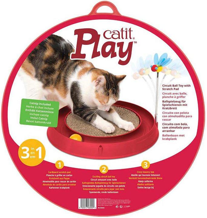 Produktbild Catit Play Ball Circuit mit Scratching Pad (Intelligenzspielzeug Katze)
