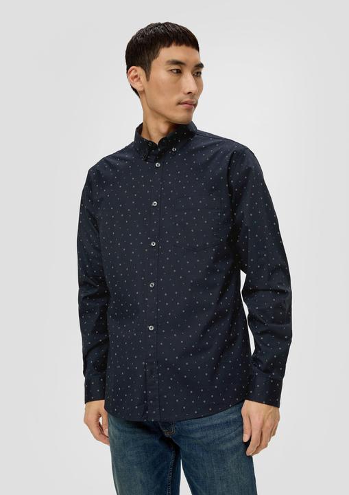 Produktbild s.Oliver Hemd Slim: Hemd mit Allover-Print (XL)
