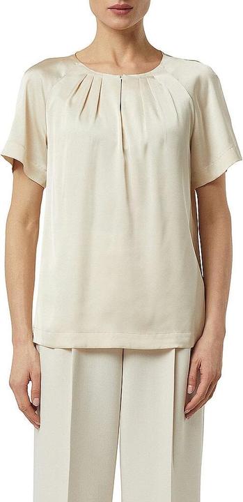 Produktbild Comma Bluse Feminine Kurzarmbluse mit Raglanärmeln und Raffung am Ausschnitt (40)