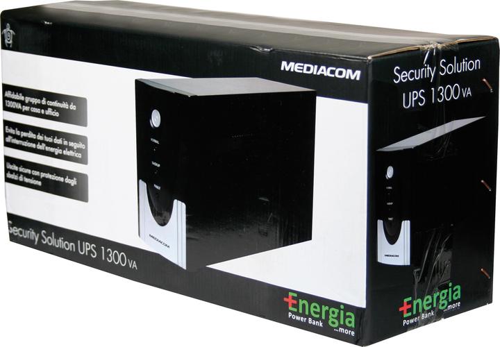Immagine prodotto Mediacom M-UPS1300M gruppo di continuità (UPS) 1,3 kVA 720 W 4 presa(e) AC (1300 VA, 720 W)