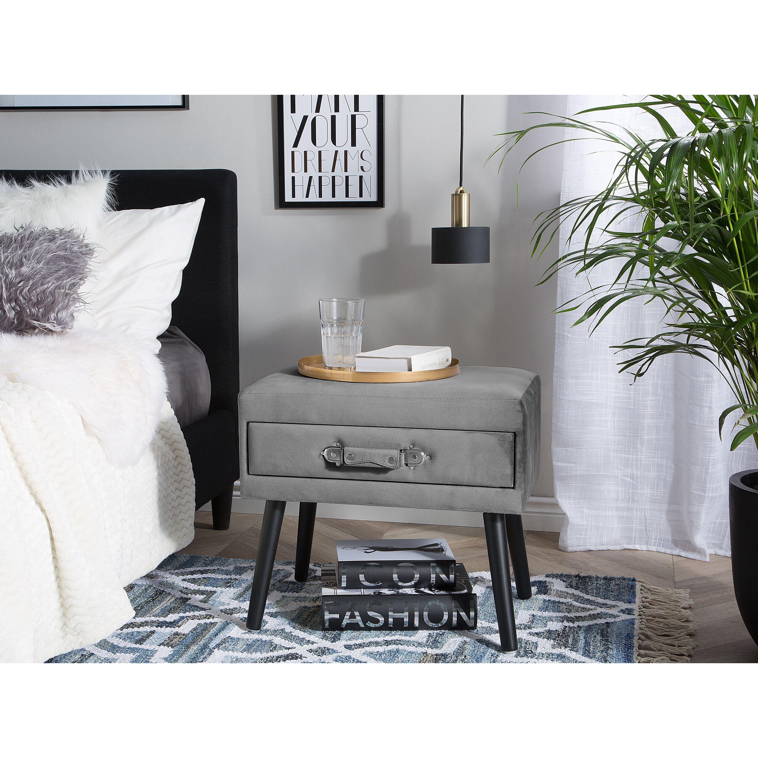 Thumbnail - Beliani, Nachttisch, Eurostar (50 x 35 x 46 cm)