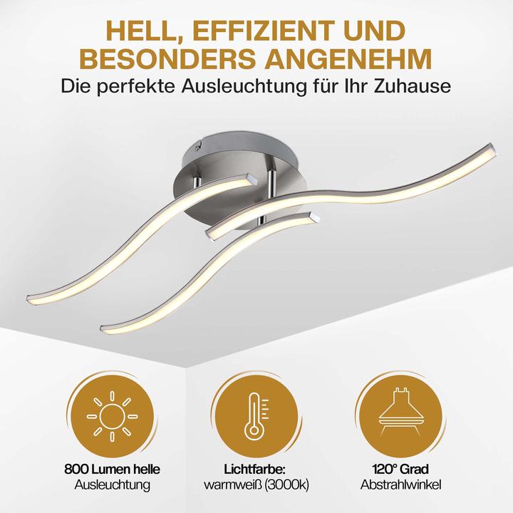 Produktbild Monzana LED Deckenleuchte Tripple bolge (1200 lm)