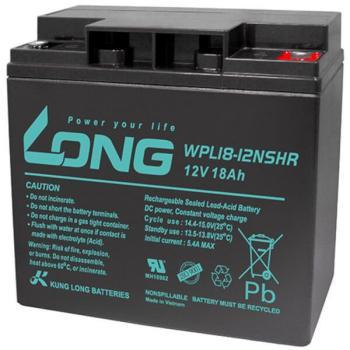 Long WPL18-12SHR WPL18-12SHR Bleiakku 12V 18Ah Blei-Vlies (AGM) (B x H x T) 181 x 167 x 76mm M5-Sch (1 Stk., 18000 mAh),...
