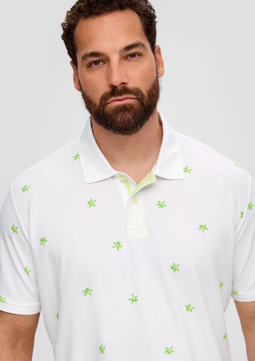 Immagine prodotto S.Oliver Polo-Shirt Poloshirt mit All-over-Print und Kontrast-Details (3XL)