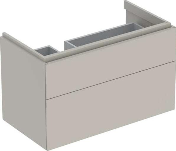 Image du produit Geberit Xeno 2, armoire sous lavabo avec découpe pour siphon à gauche 500.515., 880x530x462mm, 2 t (88 x 46 x 53 cm)