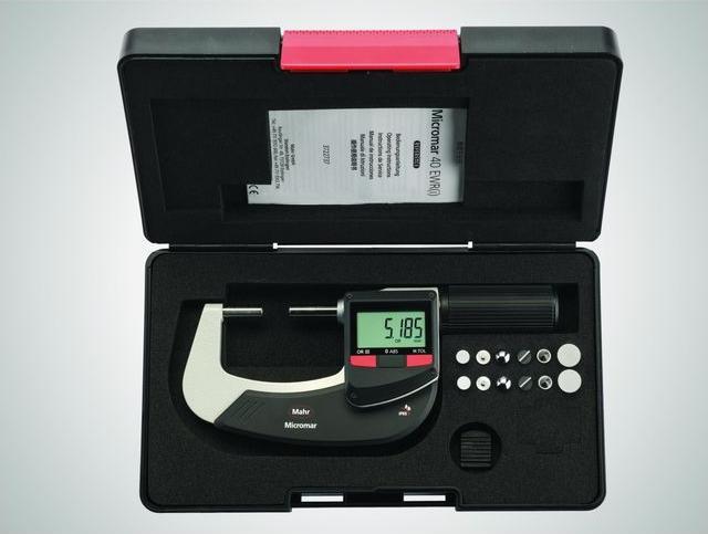 Actual product image Mahr Digital outside micrometer with interchangeable measuring inserts