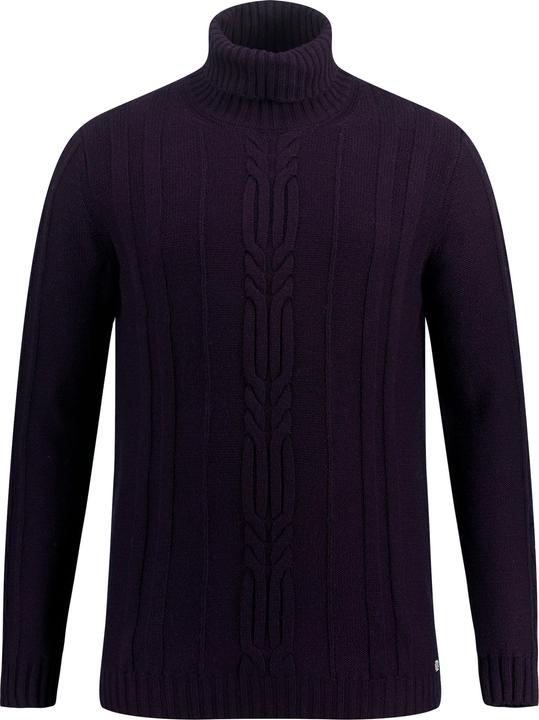 Actual product image JP1880 Turtleneck jumper, wool blend, front cable design (6XL)