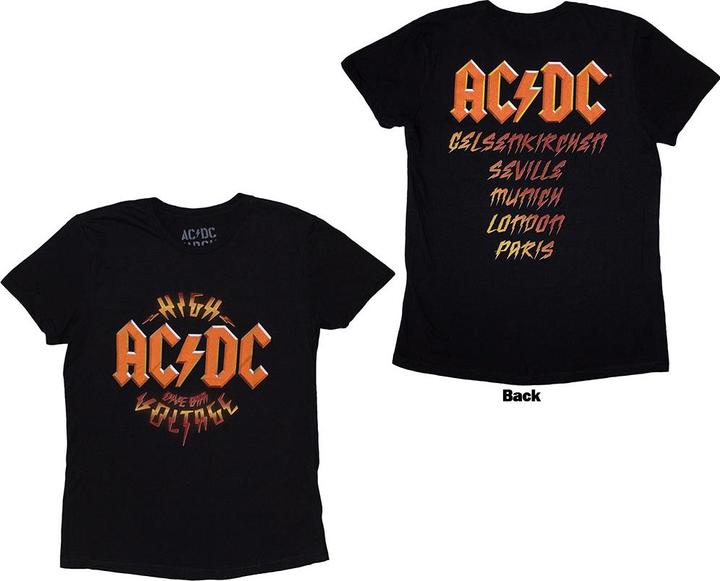 Actual product image AC/DC High Voltage Dive Bar Back Print (Girlie) (M)