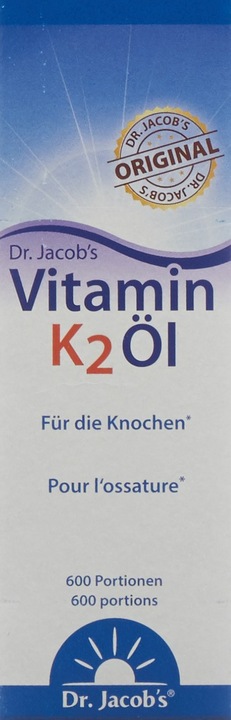 Actual product image Dr. Jacob's min K2 MK7 oil (1 Piece, Oil, 59 g)