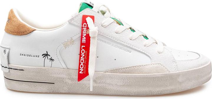 Produktbild Crime London Crime leather sneakers white and green color (40)