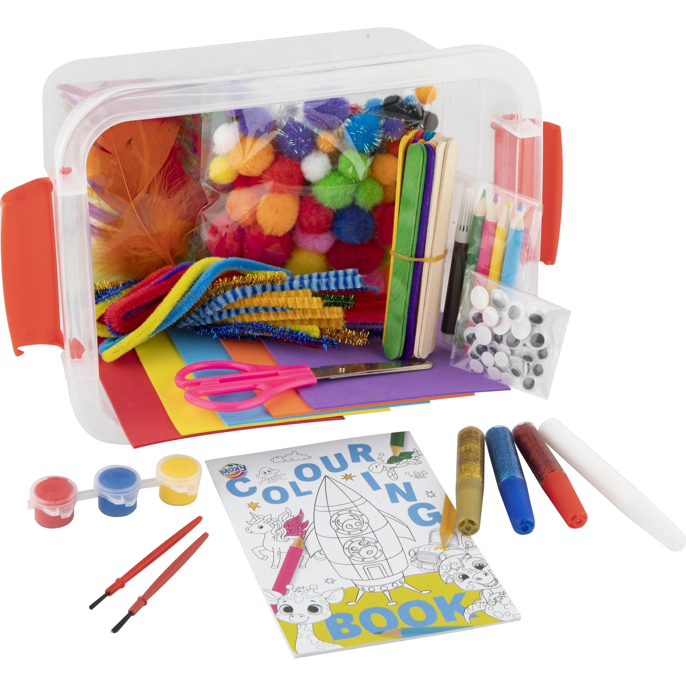 Grafix Bastelbox mit Bastelmaterialien, diverse, 240-tlg. (100127)