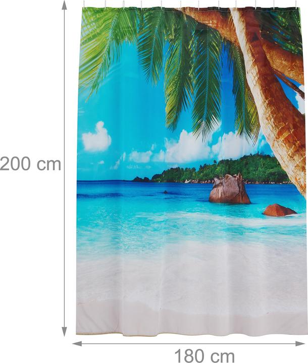 Actual product image Relaxdays Duschvorhang (200 x 180 cm)