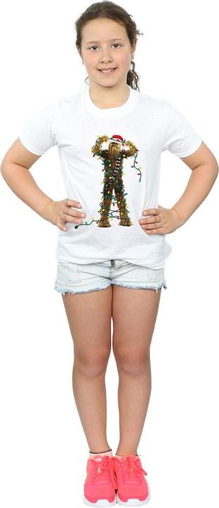 Immagine prodotto Star Wars Chewbacca Christmas Lights Maglietta Ragazze (116)