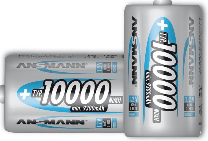 Produktbild Ansmann Batterie D - NiMH - (wiederaufladbar) (1 Stk., D, 10000 mAh)