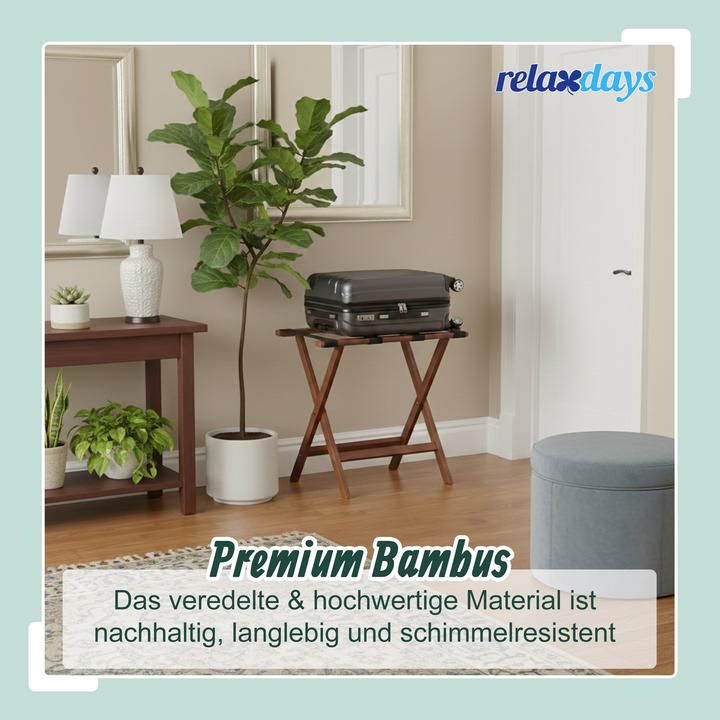 Actual product image Relaxdays case stand (Suitcase rack)