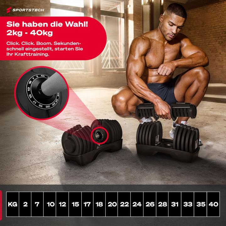 Image du produit Sportstech Hantel Ironmate 40