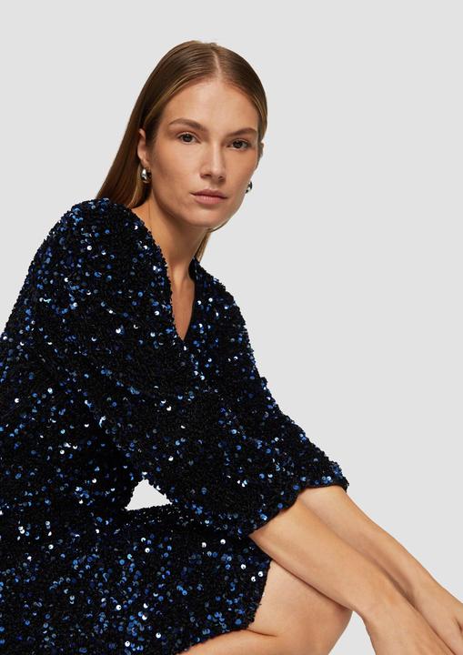 Produktbild S.Oliver Kleid Samtkleid mit Pailletten (34)