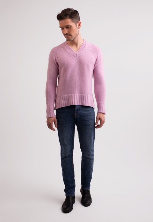 Image du produit Cash-Mere Recycelter Kaschmir V-Ausschnitt Pullover (S)