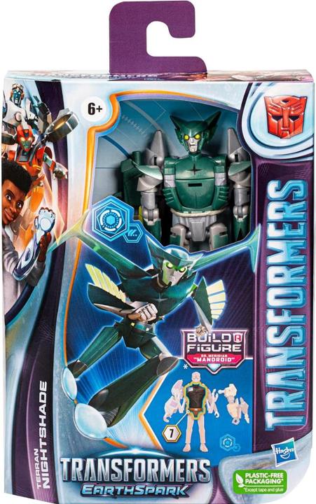 Actual product image Hasbro Transformers - Earthspark Deluxe Class - Terran Nightshade