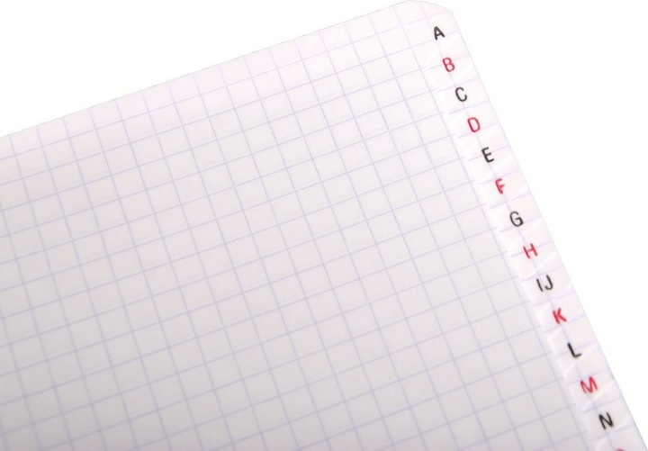 Actual product image Clairefontaine Spiral notebook with index A -Z (Special, Checked, Soft cover)