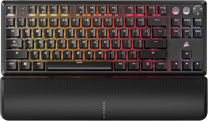 Actual product image Corsair K70 PRO TKL RGB Tenkeyless Magnetic-Mechanical Wired Gaming Keyboard (Αγγλικό US) - Black CH (US, Cable)