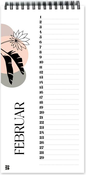 Image du produit Calendrier des anniversaires (10,5 x 21 cm)