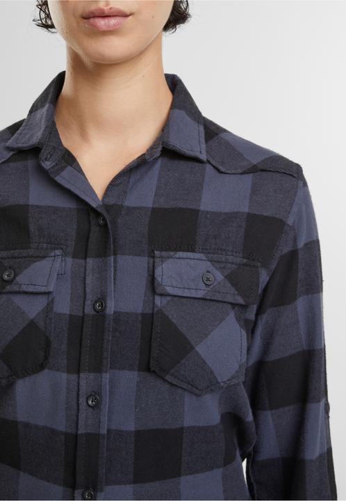 Actual product image Brandit Women's Lucy long sleeve shirt size XS colour black/grey (XS)