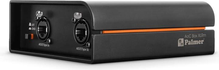 Immagine prodotto Palmer Audio AoC Box XLRm - Audio over Cat Box da etherCON a 4 x XLR maschio (Adattatore angolare)