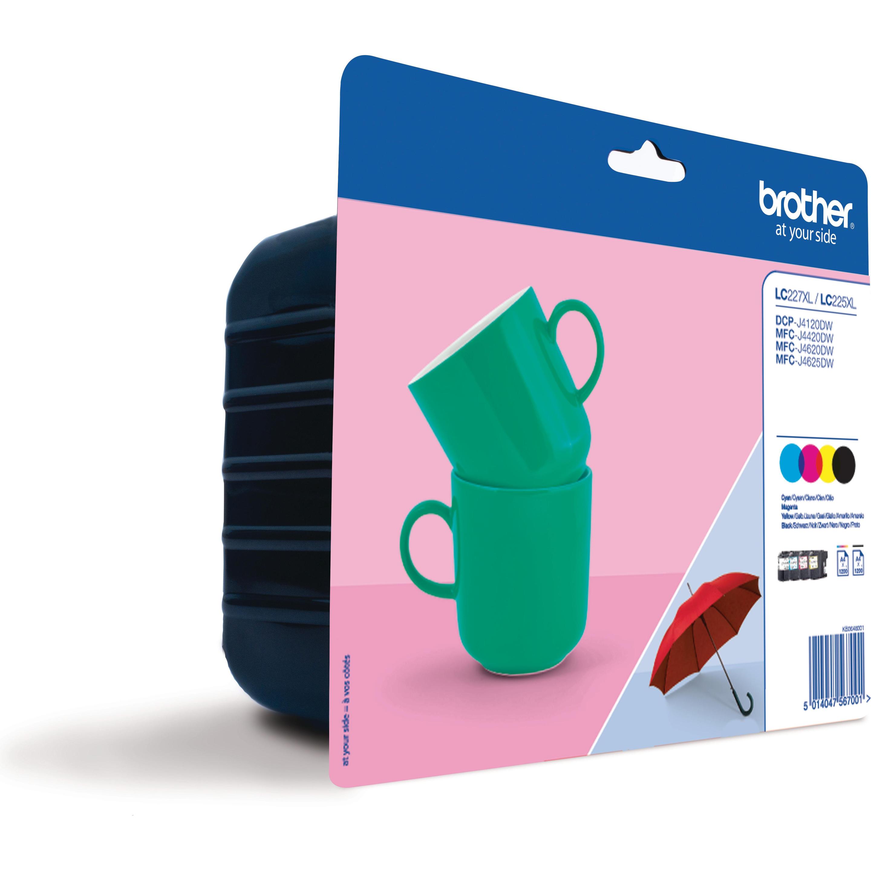 Brother, Druckerpatrone, LC-227XLVALBP Value Pack (M, BK, Y, C)
